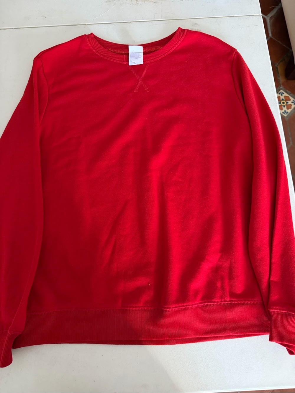 Women’s Stars Above Red Crewneck Sweater
